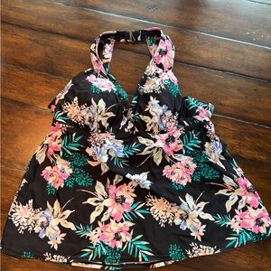 Island Escape Woman Swim Halter Top- Size 16